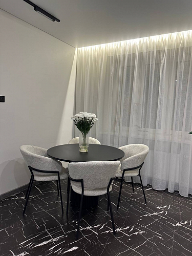 Деревянный стол Барел 89 белый / золото фото покупателя 4