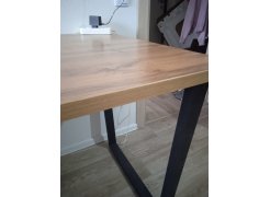 Деревянный стол Лота Лофт 120(160)х75 черный матовый / бетон светлый фото покупателя 676