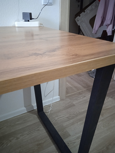 Стол раскладной Лота Лофт 120 25 мм юта / черный матовый фото покупателя 676