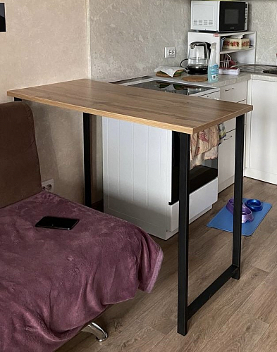 Барная стойка Дилан Лофт 120х50х90 бетон фото покупателя 67