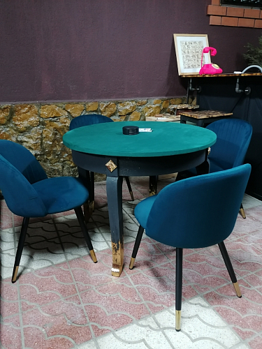 Стул на металлокаркасе Gabi dark beige / black / silver фото покупателя 555