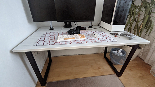 Стол Лота Лофт 120 32 мм бетон / черный матовый фото покупателя 309