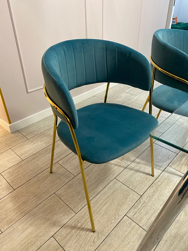 Стул на металлокаркасе Kamelia gold / gray фото покупателя 28