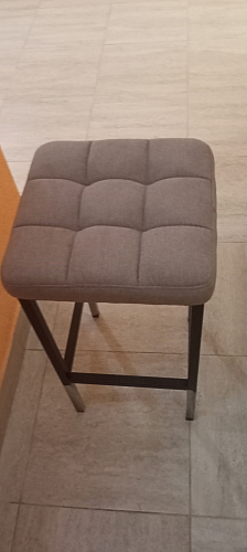 Барный стул Лофт микровелюр катания блэк / черный матовый фото покупателя 34