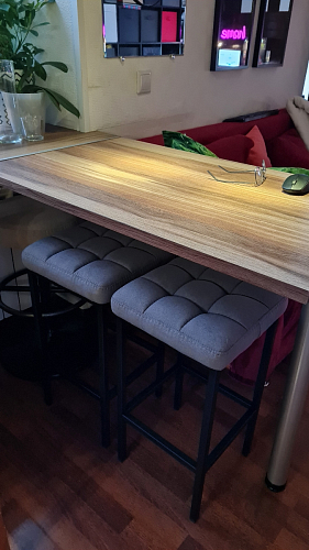 Барный стул Лофт линкольн белый / белый матовый фото покупателя 109