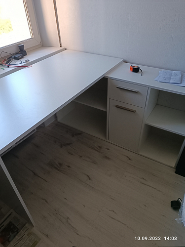 Письменный стол Лайт 03.245F белый гладкий 101 фото покупателя 179