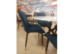 Стеклянный стол Rock 80х75 white / gold из шоурума 5