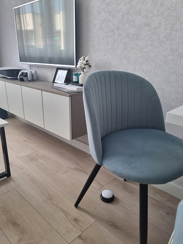 Стул на металлокаркасе Gabi gray / black фото покупателя 515