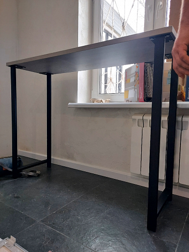 Барная стойка Дилан Лофт 120х60х110 бетон фото покупателя 60