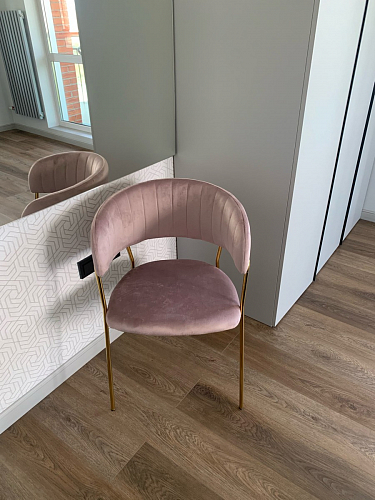 Стул на металлокаркасе Kamelia gold / gray фото покупателя 19