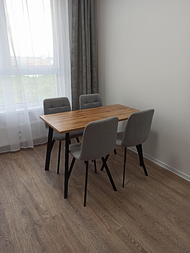 Обеденная группа Эделин темно-серый / дуб вотан / черный матовый фото покупателя 3