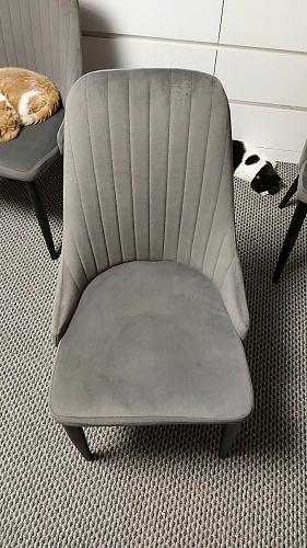 Стул на металлокаркасе Kora dark gray / black фото покупателя 233