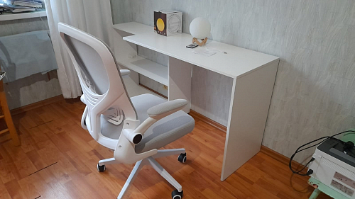 Компьютерное кресло Konfi gray / blue / white фото покупателя 195