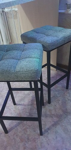 Барный стул Лофт катания минт / белый матовый фото покупателя 152