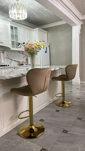 Барный стул Porch beige / chrome фото покупателя 32
