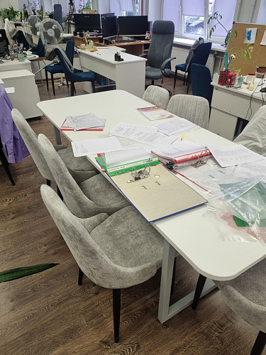 Стул на металлокаркасе Kora green / black фото покупателя 197