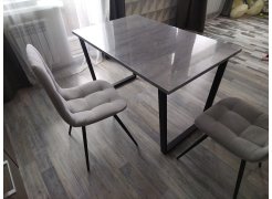 Стол Лота Лофт 140 25 мм юта / белый матовый фото покупателя 309