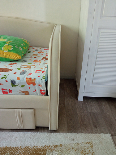 Софа Elda 90х200 бежевый велюр фото покупателя 2