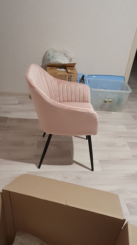 Стул на металлокаркасе Slam dark beige фото покупателя 34