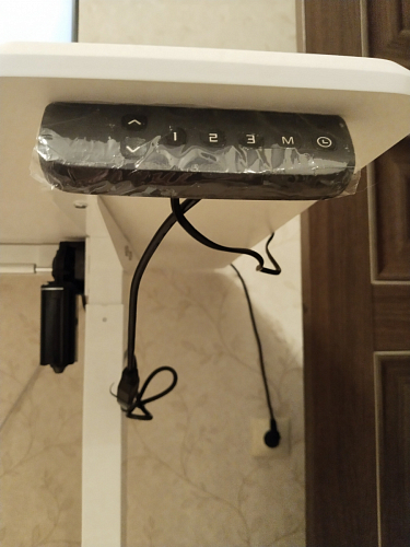 Компьютерный стол Маркос с механизмом подъема 120х75х75 орех кантри / белый фото покупателя 20