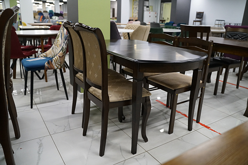 Стол обеденный раздвижной Modena/Модена тобакко из шоурума 5