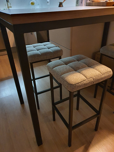 Барный стул Лофт линкольн белый / белый матовый фото покупателя 149