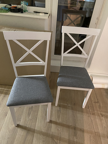 Стул Shem white / light grey фото покупателя 1