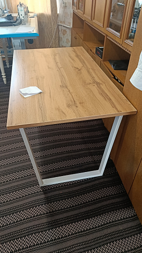 Стол Лота Лофт 140 25 мм черный матовый / бетон фото покупателя 474