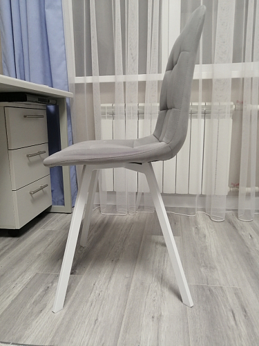 Стул на металлокаркасе Чилли синий / белый фото покупателя 1112