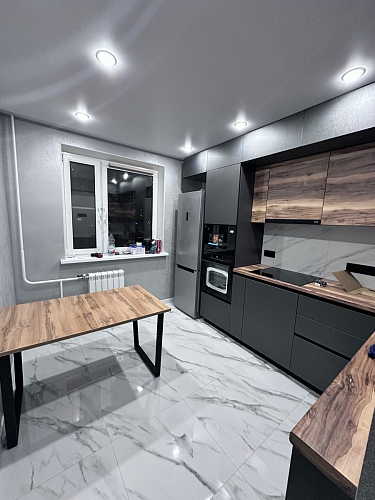 Деревянный стол Лота Лофт 140х80 черный матовый / бетон светлый фото покупателя 743