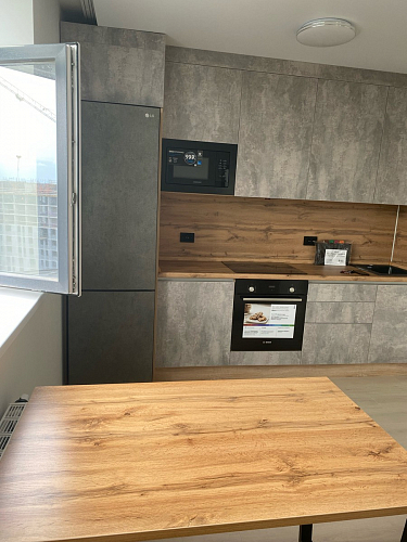 Стол Лота Лофт 120 25 мм дуб делано темный / черный матовый фото покупателя 818