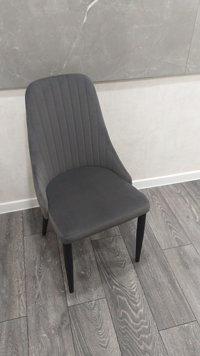 Стул на металлокаркасе Kora dark gray / black фото покупателя 251