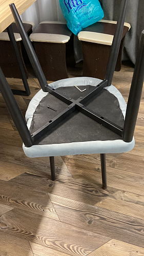 Стул на металлокаркасе Kora gray / black фото покупателя 325