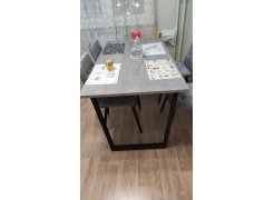 Стол Лота Лофт 140 25 мм юта / белый матовый фото покупателя 390