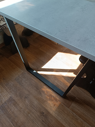 Деревянный стол Лота Лофт 140х80 черный матовый / бетон светлый фото покупателя 689