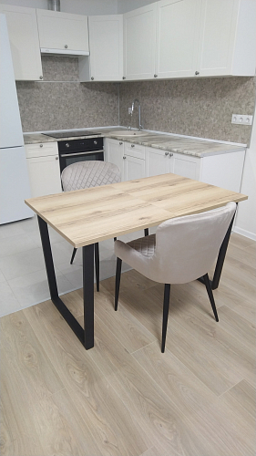 Деревянный стол Лота Лофт 120x75 дуб крафт табачный / черный матовый фото покупателя 1007