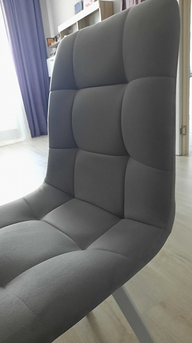 Стул на металлокаркасе Чилли К латте / белый фото покупателя 812