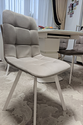 Стул на металлокаркасе Чилли черный / зеленый фото покупателя 1241