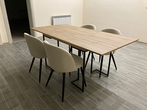 Стул на металлокаркасе Gabi latte / gold / black фото покупателя 894