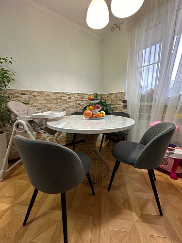 Стул на металлокаркасе Gabi latte / gold / black фото покупателя 345