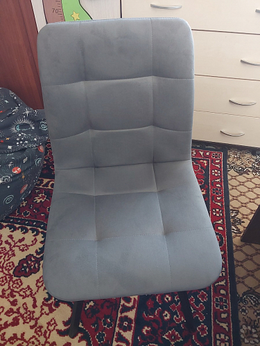 Стул на металлокаркасе Чилли К черный / зеленый фото покупателя 623