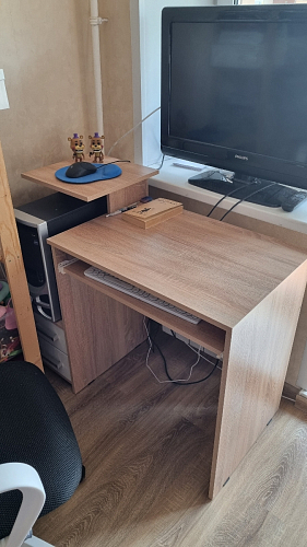 Компьютерный стол Джаз-24 правый дуб сонома фото покупателя 20