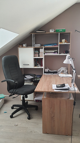 Компьютерный стол КС15 венге / дуб молочный левый фото покупателя 16