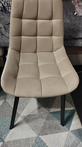 Стул на металлокаркасе Челси бежевый / белый каркас фото покупателя 91