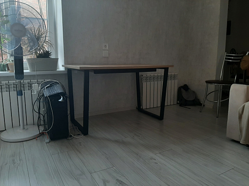 Стол Лота Лофт 120 32 мм бетон / черный матовый фото покупателя 174