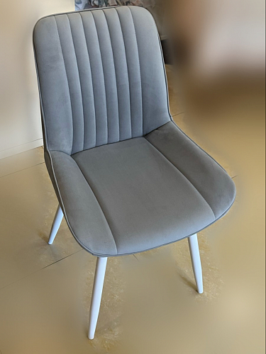 Стул на металлокаркасе Седа К латте / черный фото покупателя 102