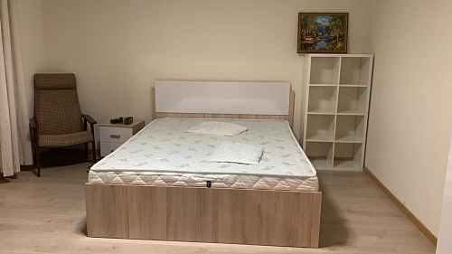 Шкаф четырехдверный Амальтея дуб сонома / белый глянец фото покупателя 4