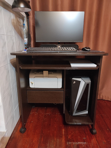 Стол компьютерный КСТ-10.1 бетон фото покупателя 20