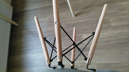 Стул Cindy Eames mod. 001 khaki / natural фото покупателя 430