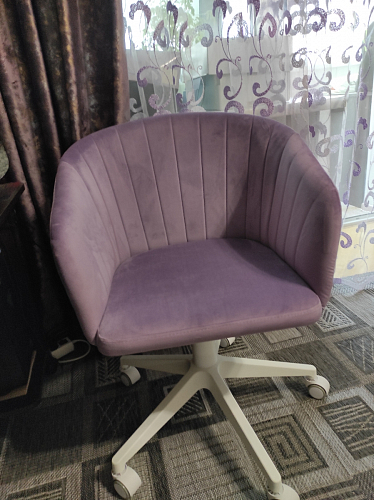 Компьютерное кресло Тибо confetti chocolate / белый фото покупателя 202